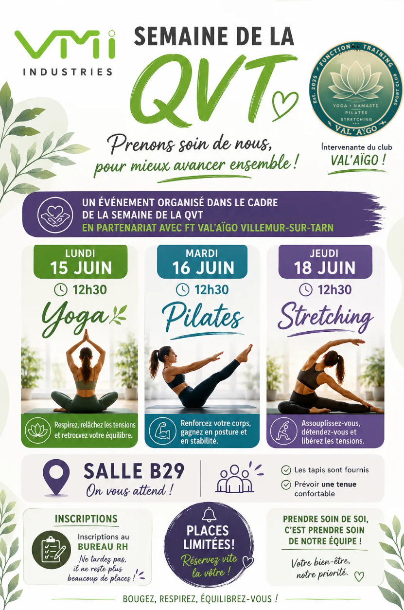 Récente prestation bien-être réalisée en entreprise