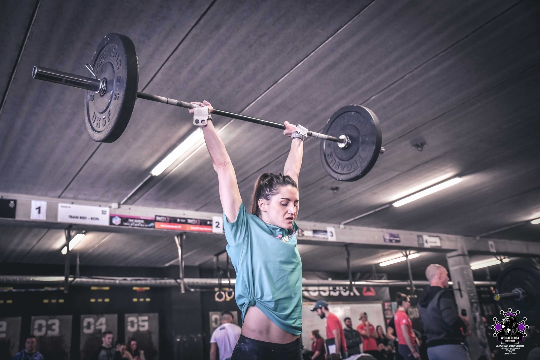 Sandrine en haltérophilie