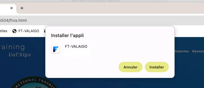 Chrome Mac - étape 3 : confirmer l'installation